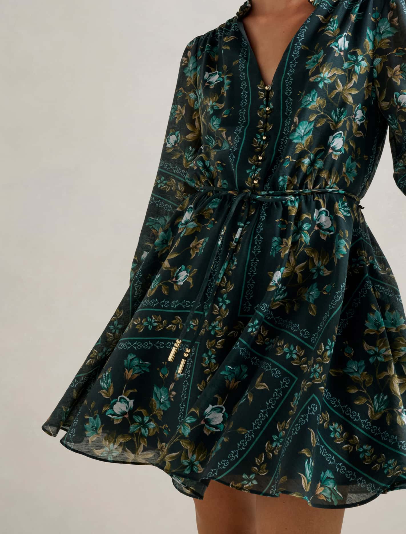 Tamila Printed Skater Mini Dress Forever New