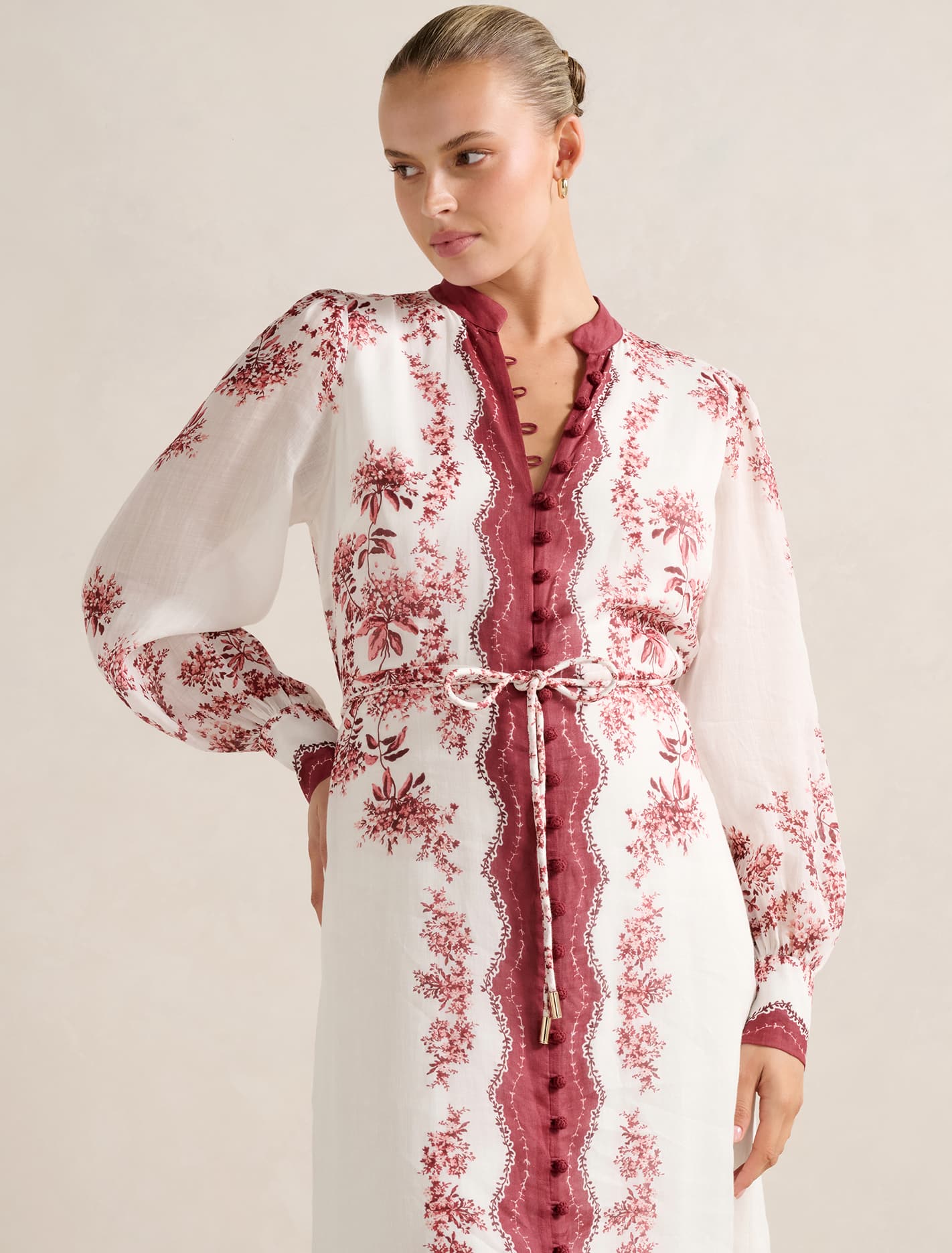 Morgan Printed Midi Dress Forever New