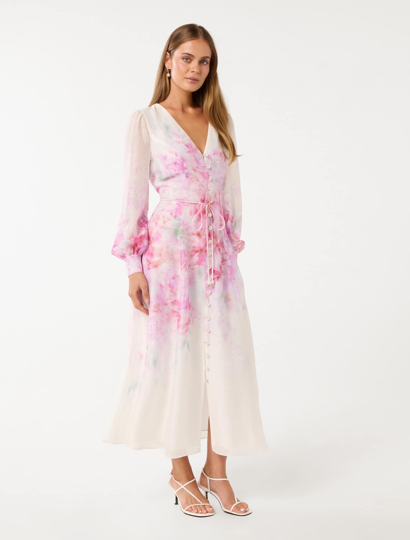 Kahlani Printed Midi Dress Forever New