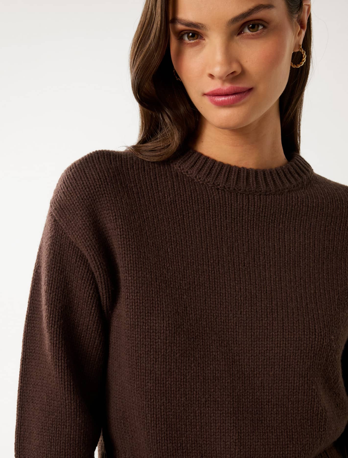 Matilda Knitted Crew Neck Sweater Forever New