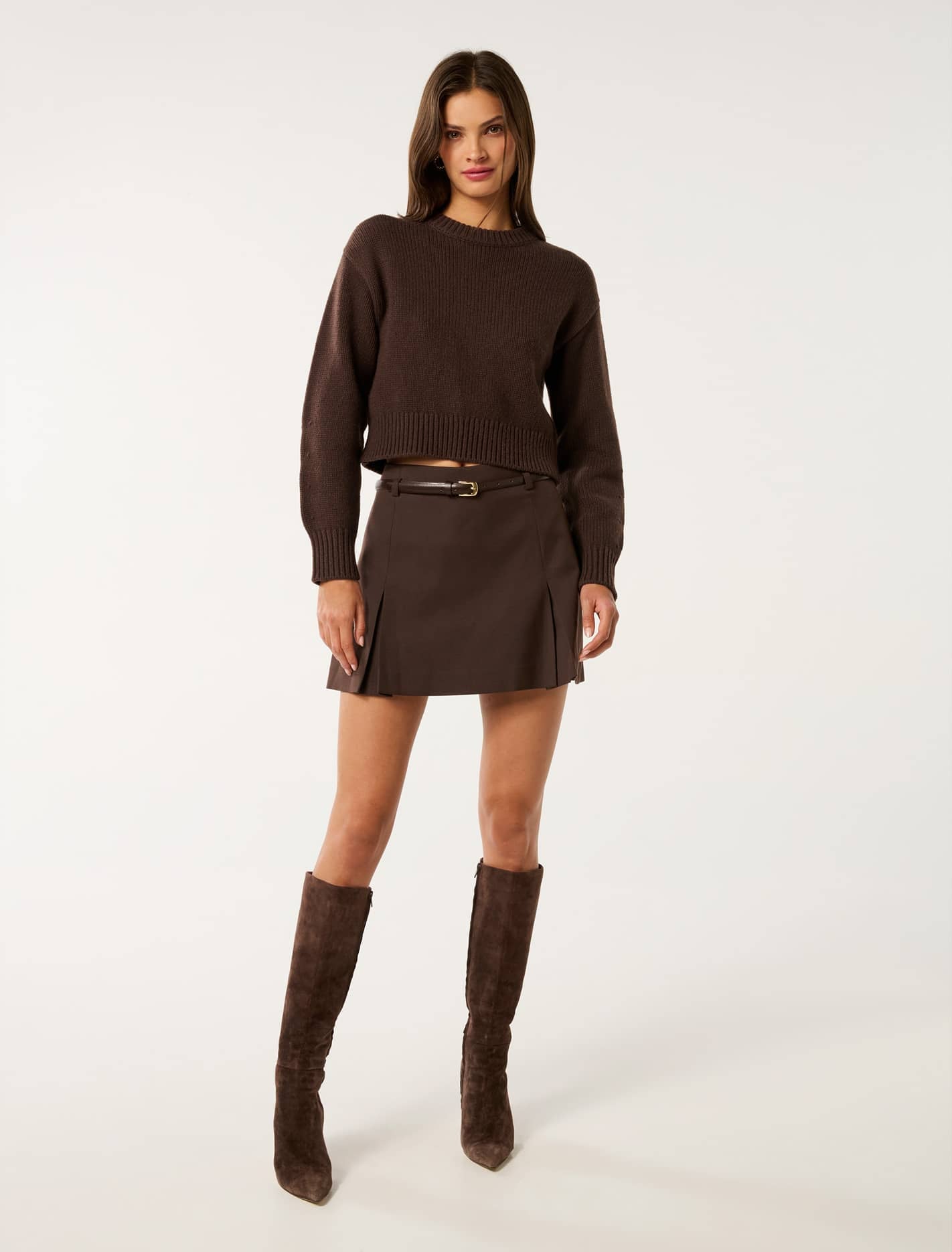 Matilda Knitted Crew Neck Sweater Forever New