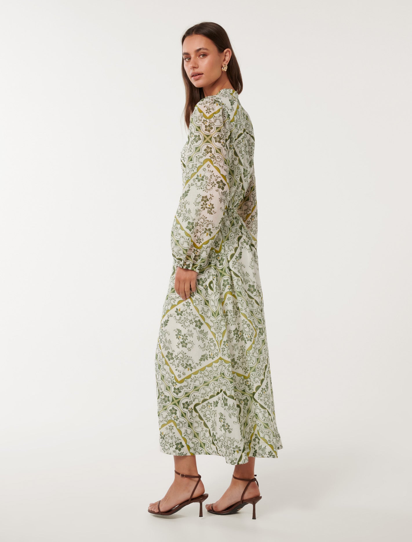 Penelope Printed Midi Dress Forever New