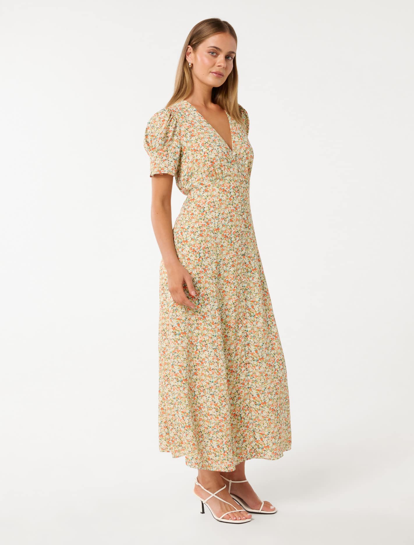 Safira Printed Midi Sun Dress Forever New