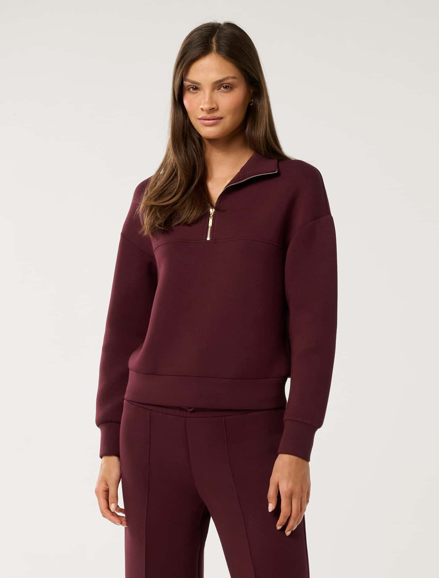 Lya Lounge Jumper Deep Maroon Forever New