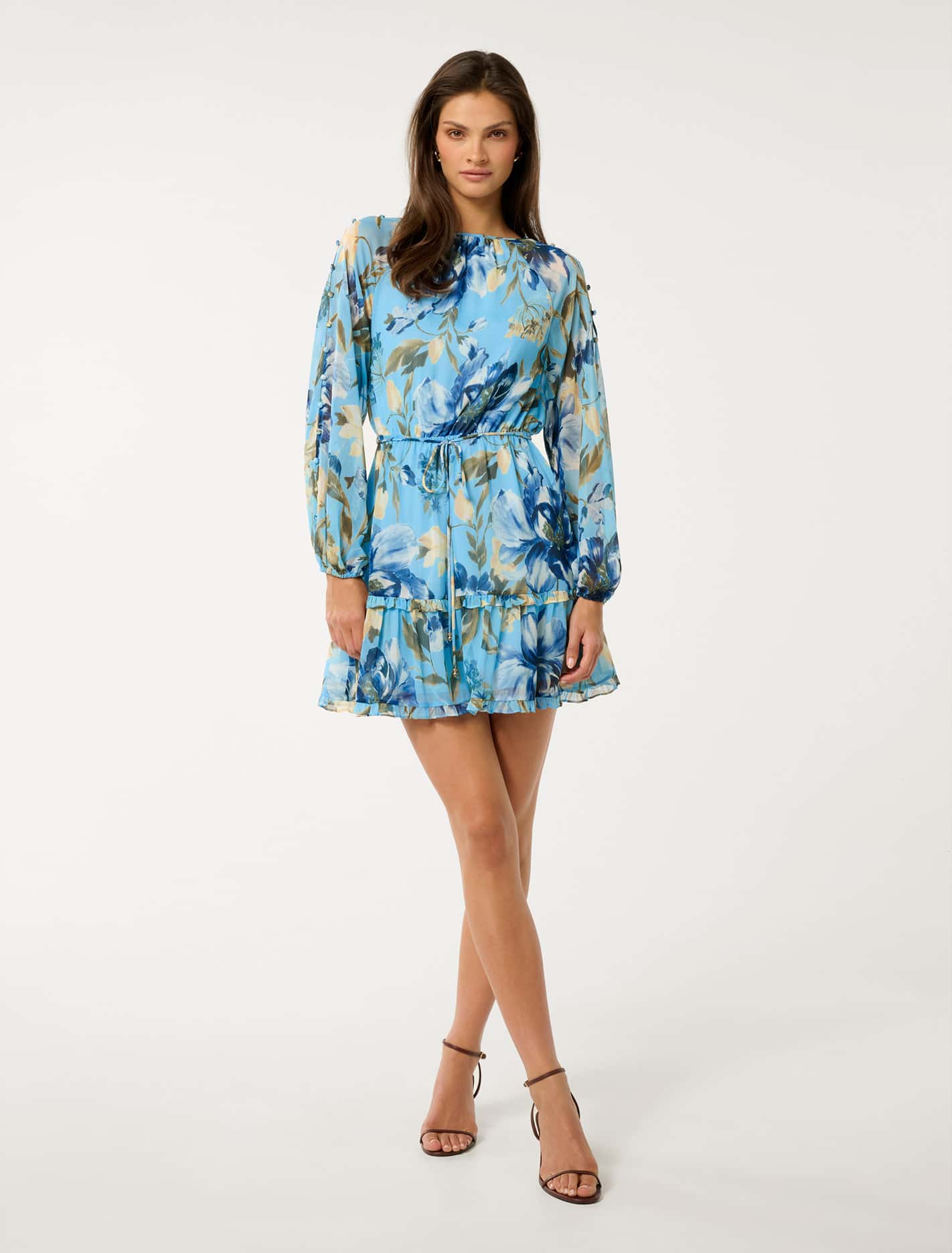 Amelie Frill Detail Mini Dress Forever New