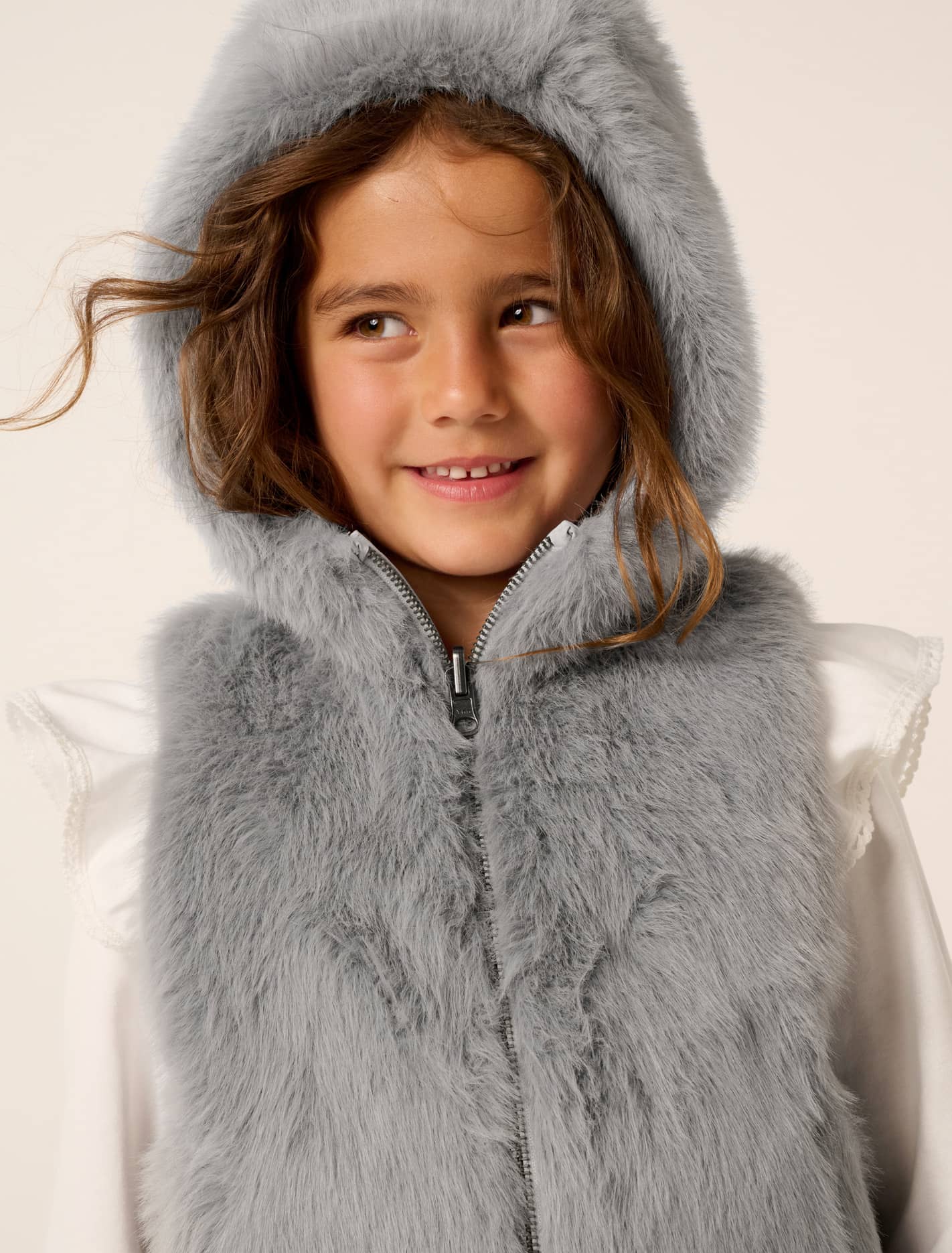 Jacqueline Girls Hooded Vest Forever New