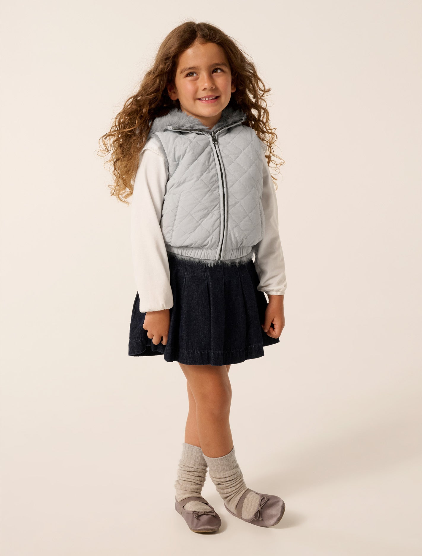 Jacqueline Girls Hooded Vest Forever New