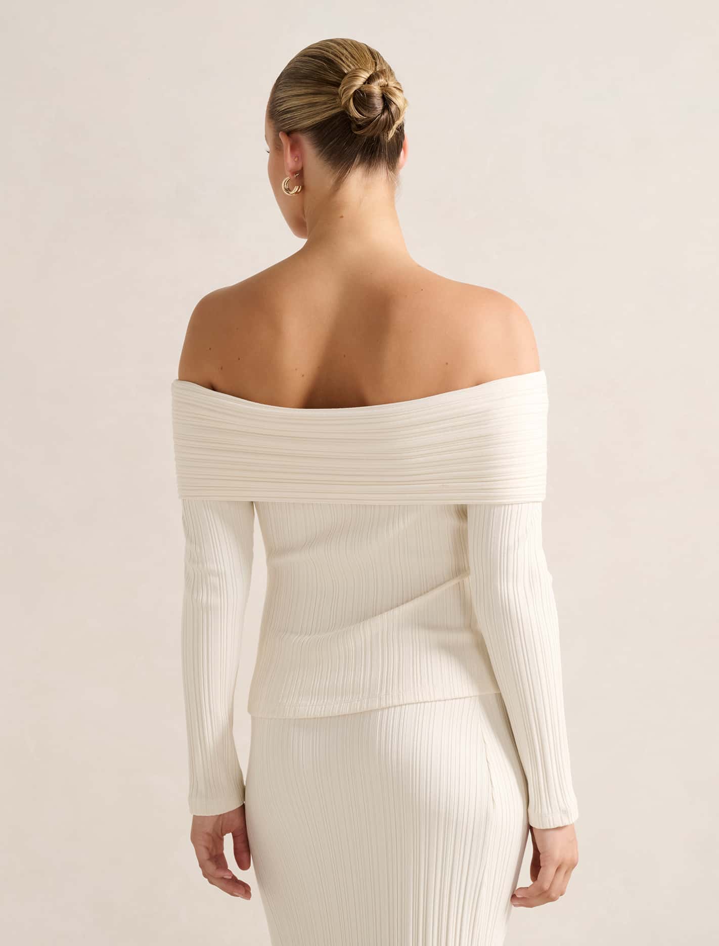Maribella Rib Bardot Top Forever New