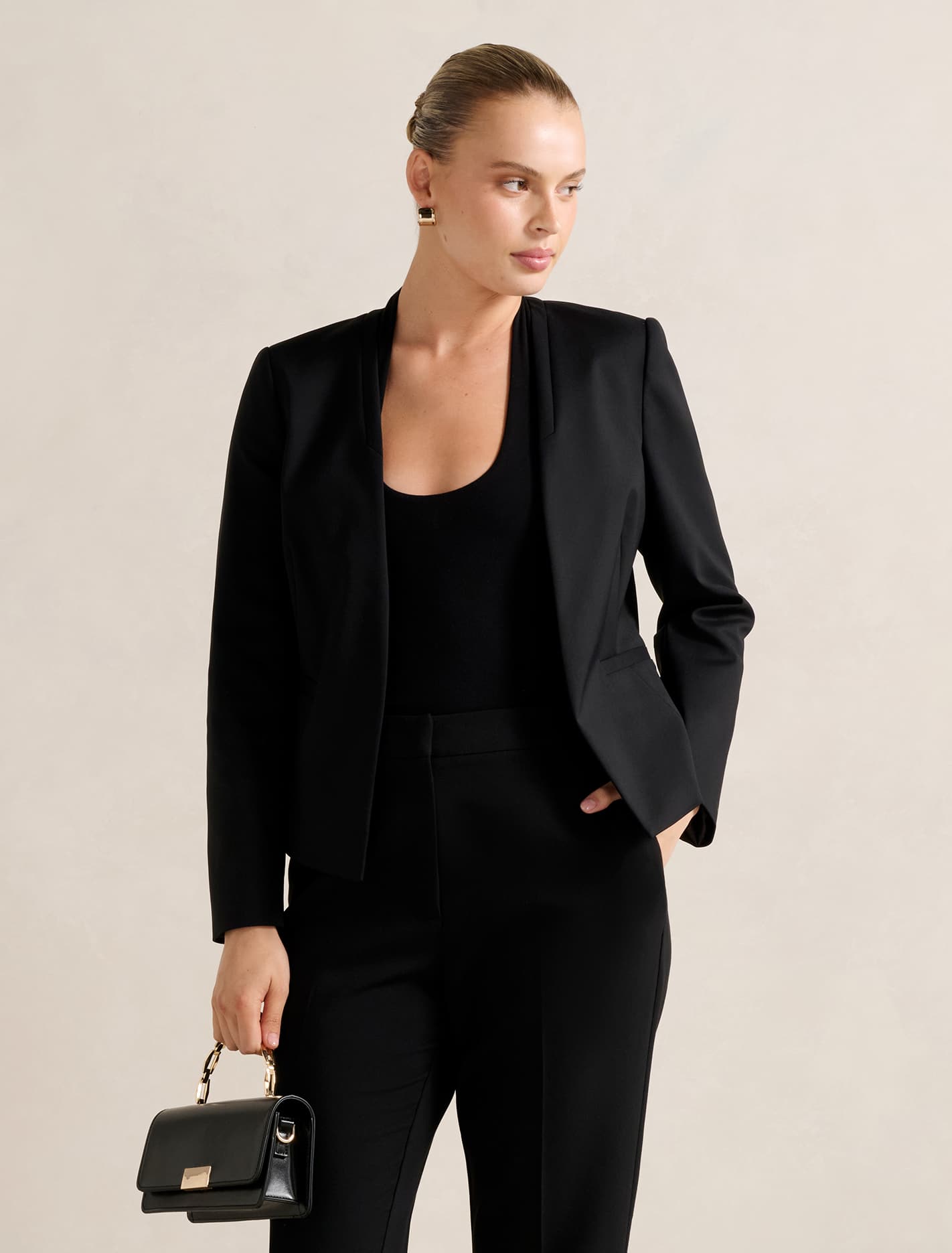 Farrah Fitted Blazer Black Forever New