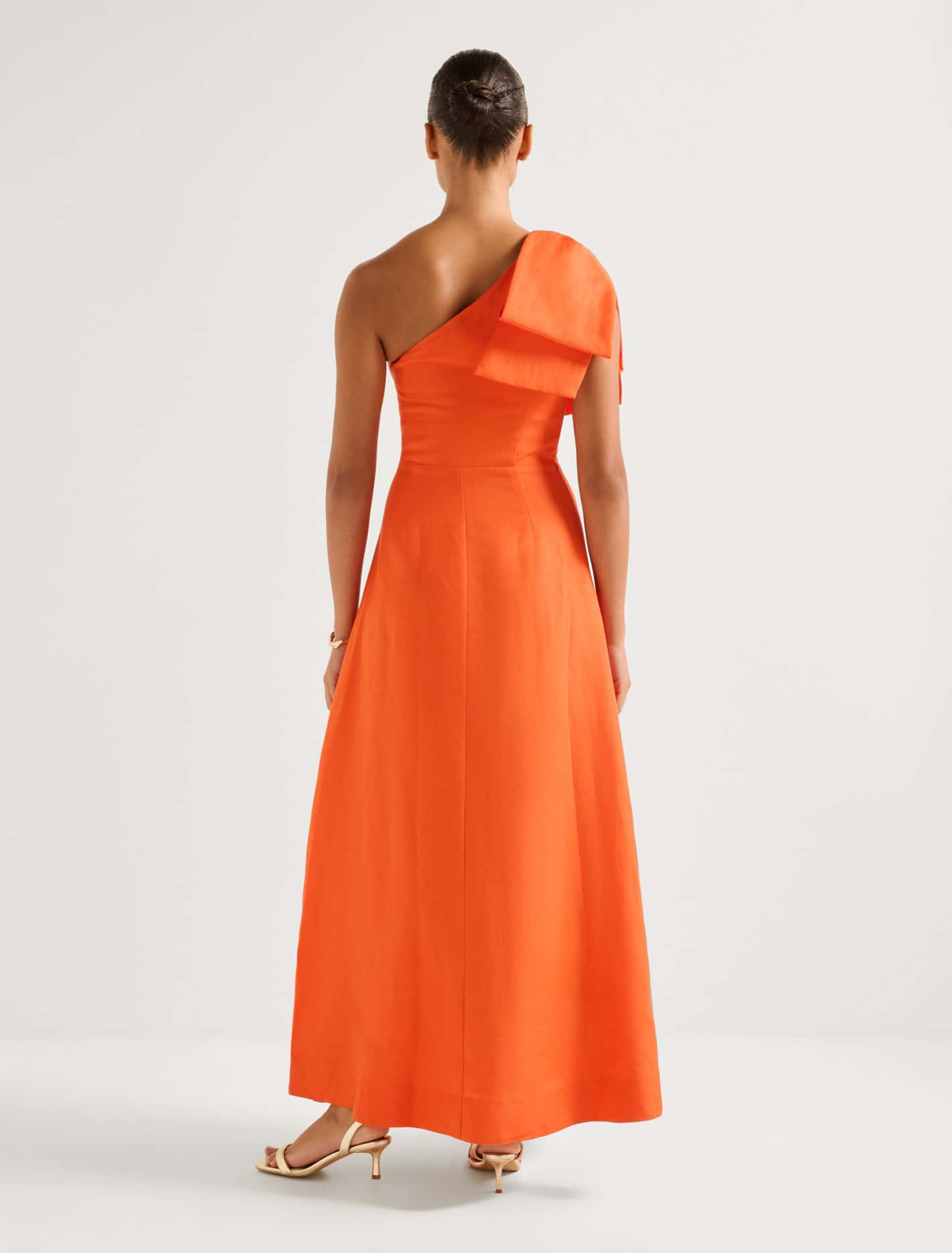 Danni Asym Bow Midi Dress Forever New