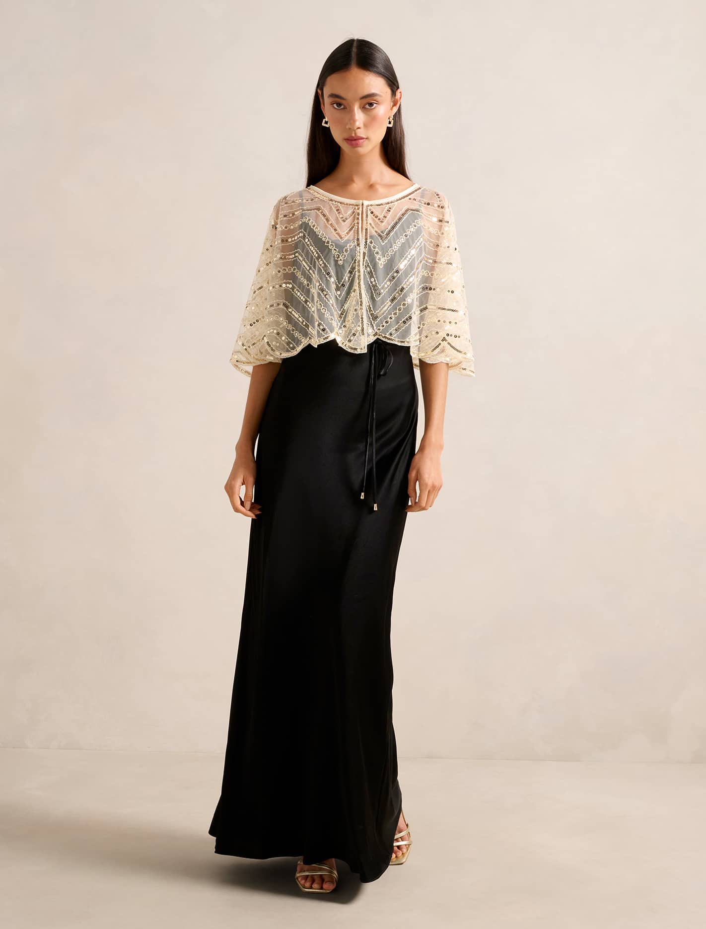 Scarlett Sequin Cape Forever New