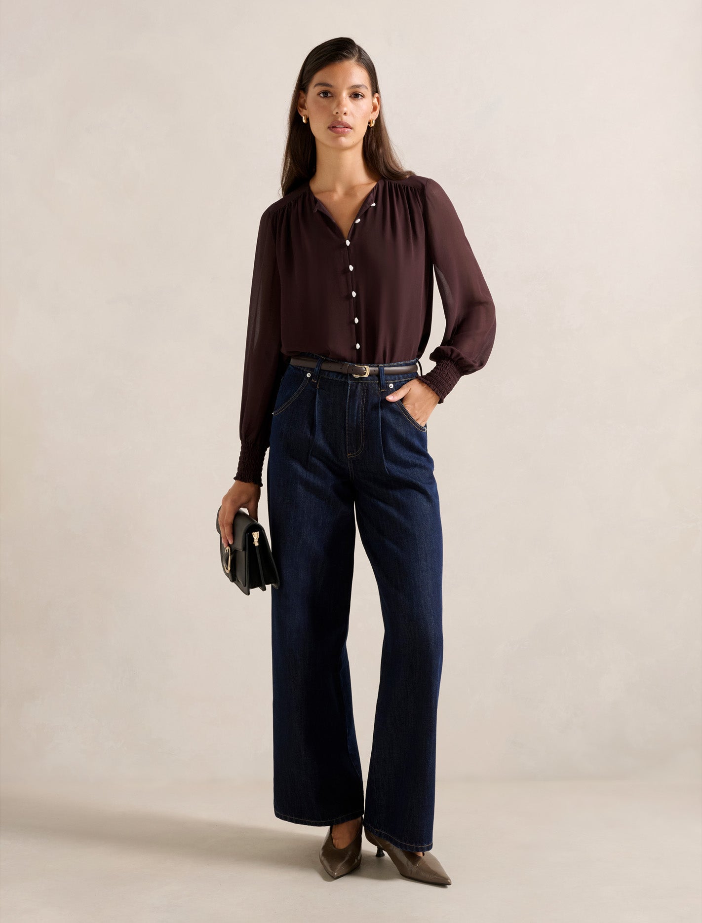 Piper Gathered Yoke Blouse Forever New