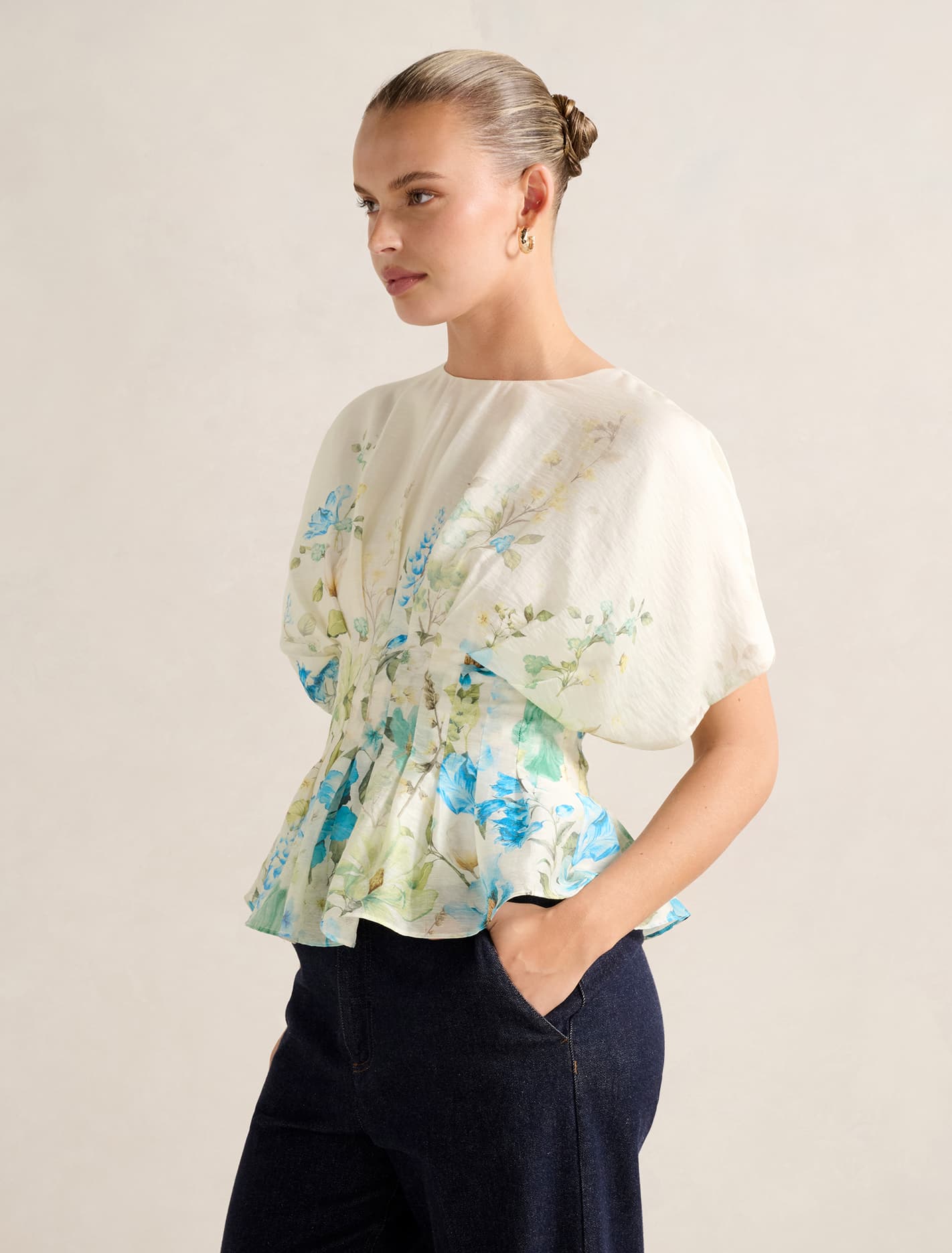 Mary Pleated Top Forever New