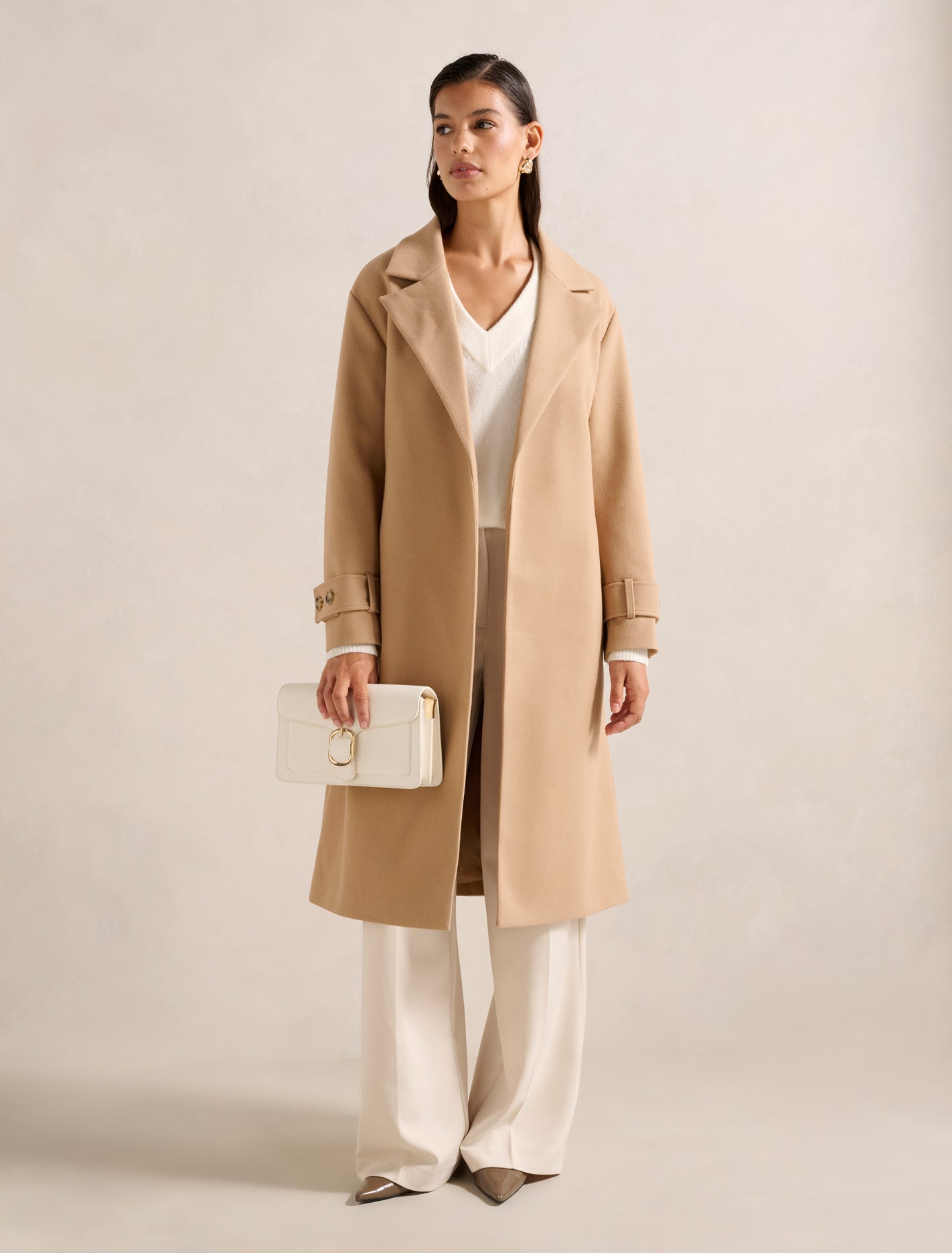 Heidi Double Breasted Wrap Coat Forever New