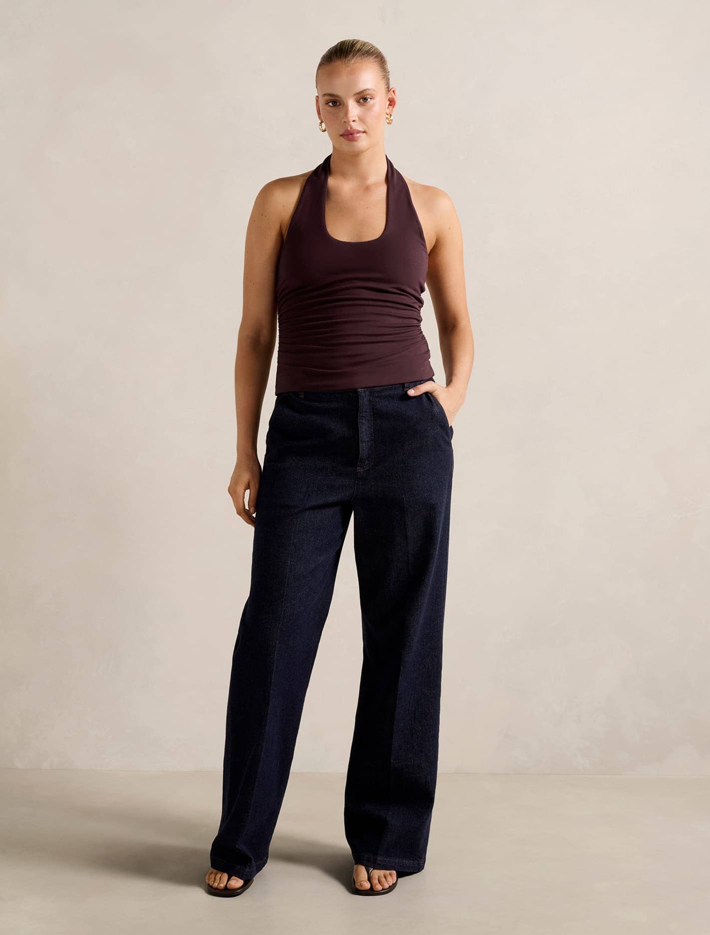 Nicky Halter Neck Top Forever New