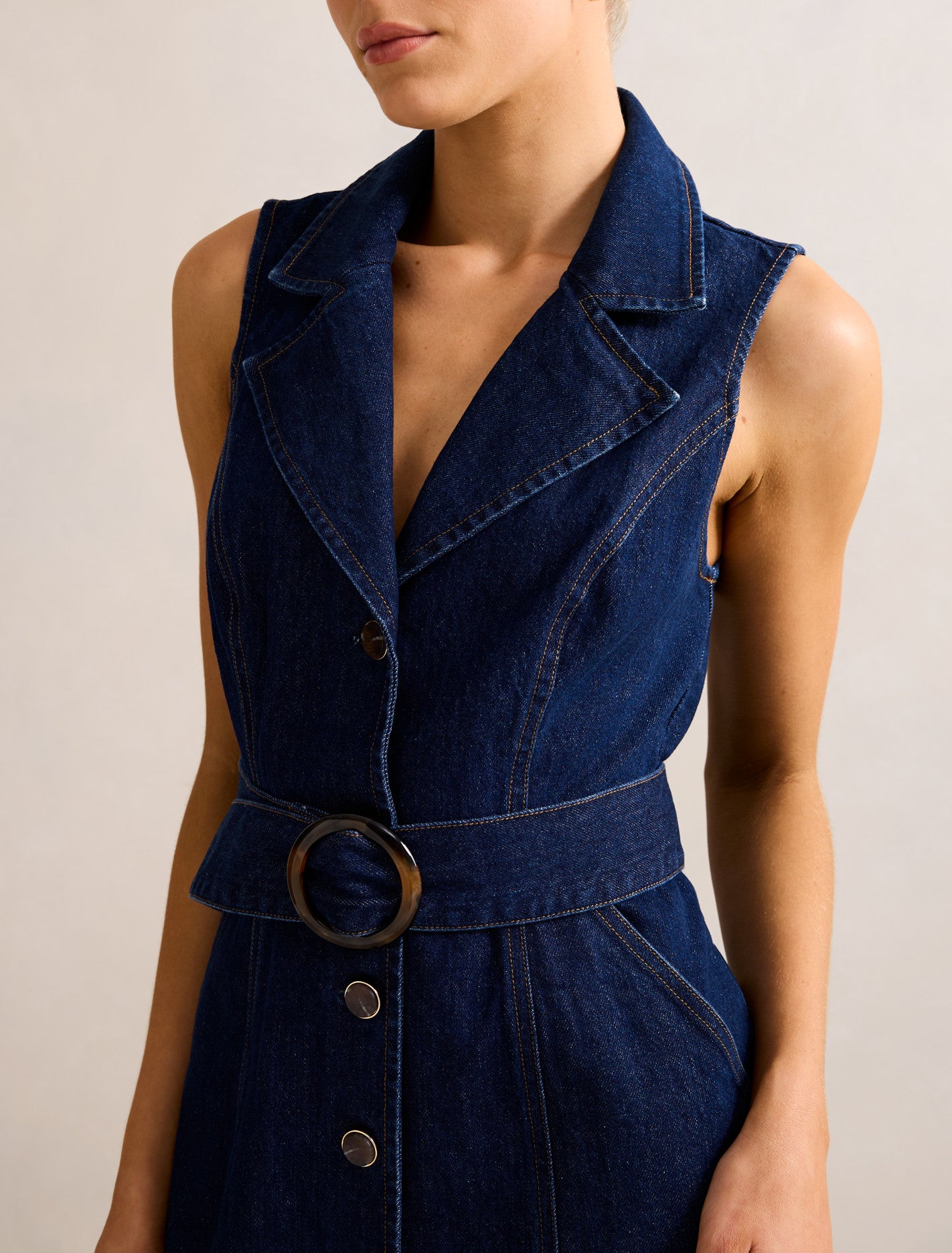 Nicola Denim Blazer Dress