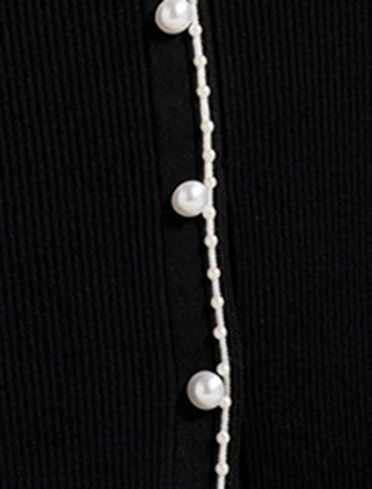 Kelsi Pearl Trim Tipped Knit Dress Forever New