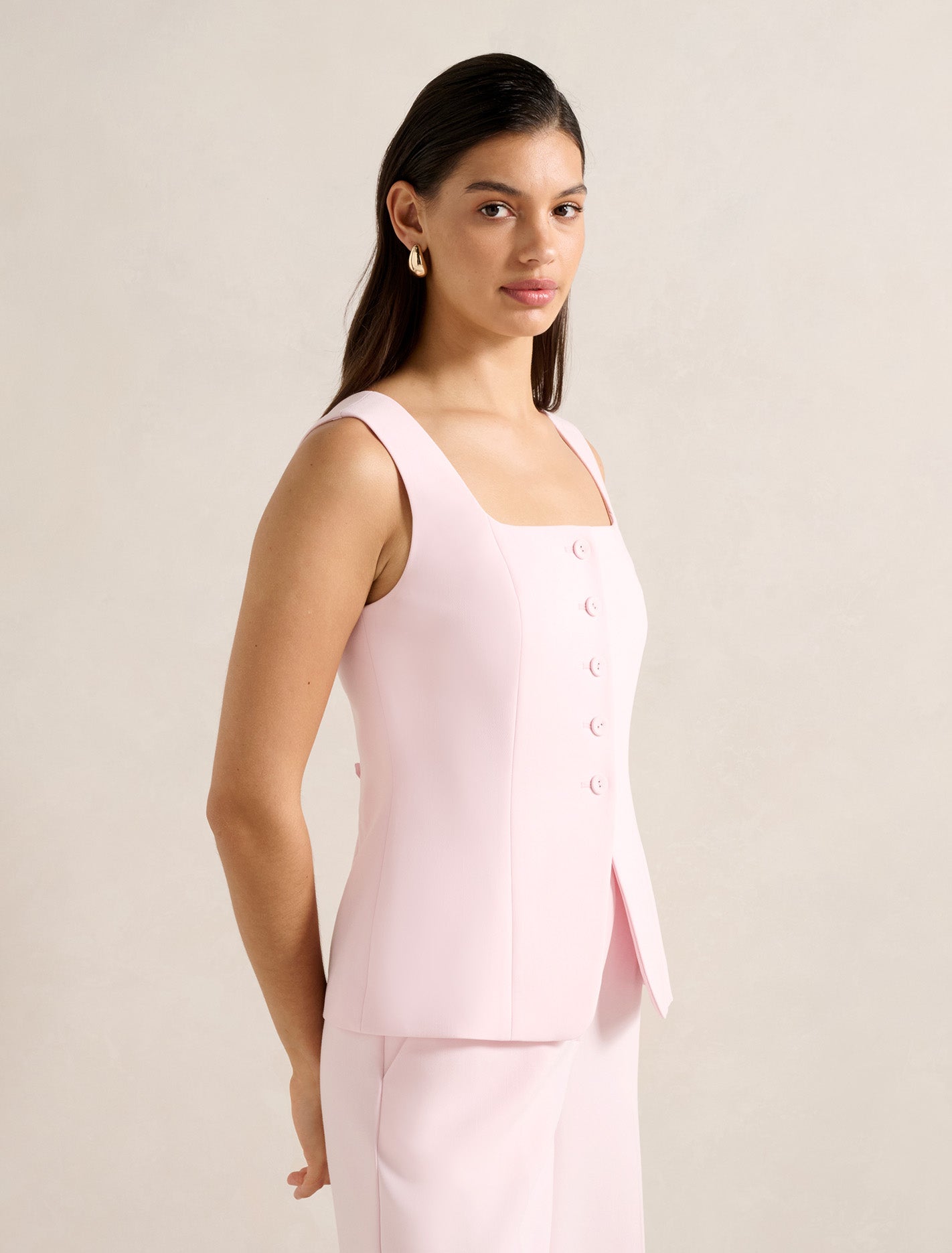 Haisley Square Neck Waistcoat Forever New