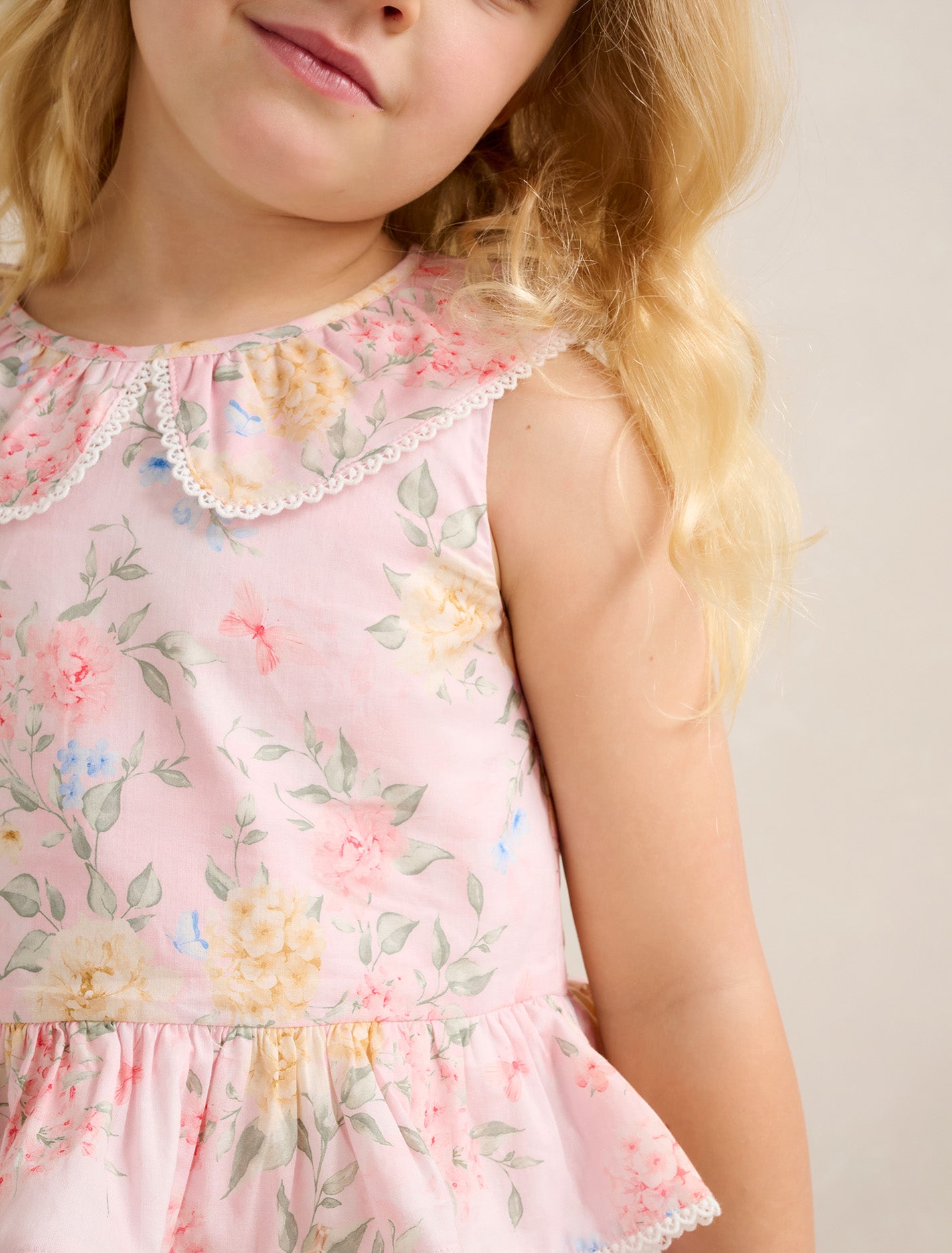 Adele Girls Peplum Collar Top Forever New