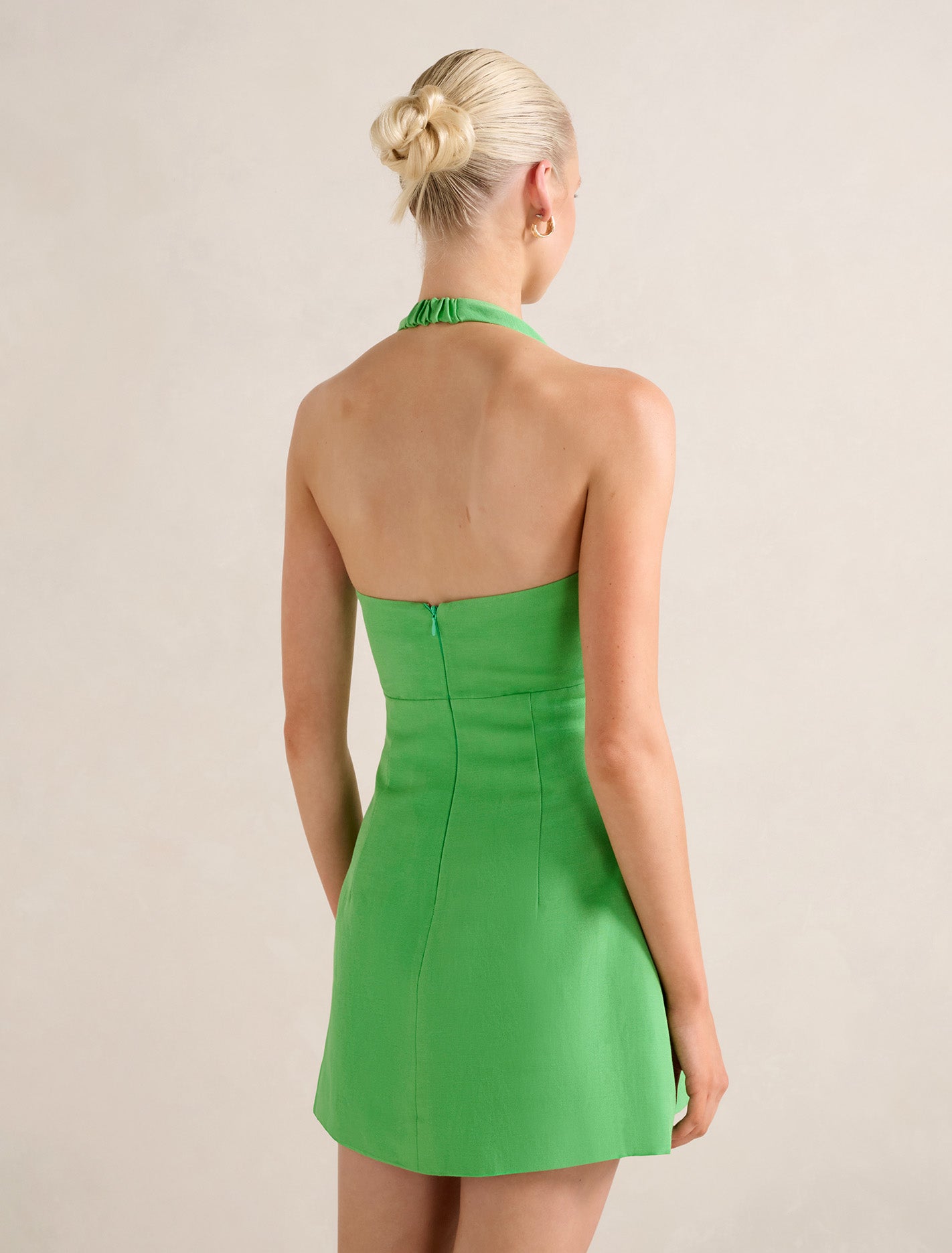 Stormie Halter Buckle Mini Dress Forever New