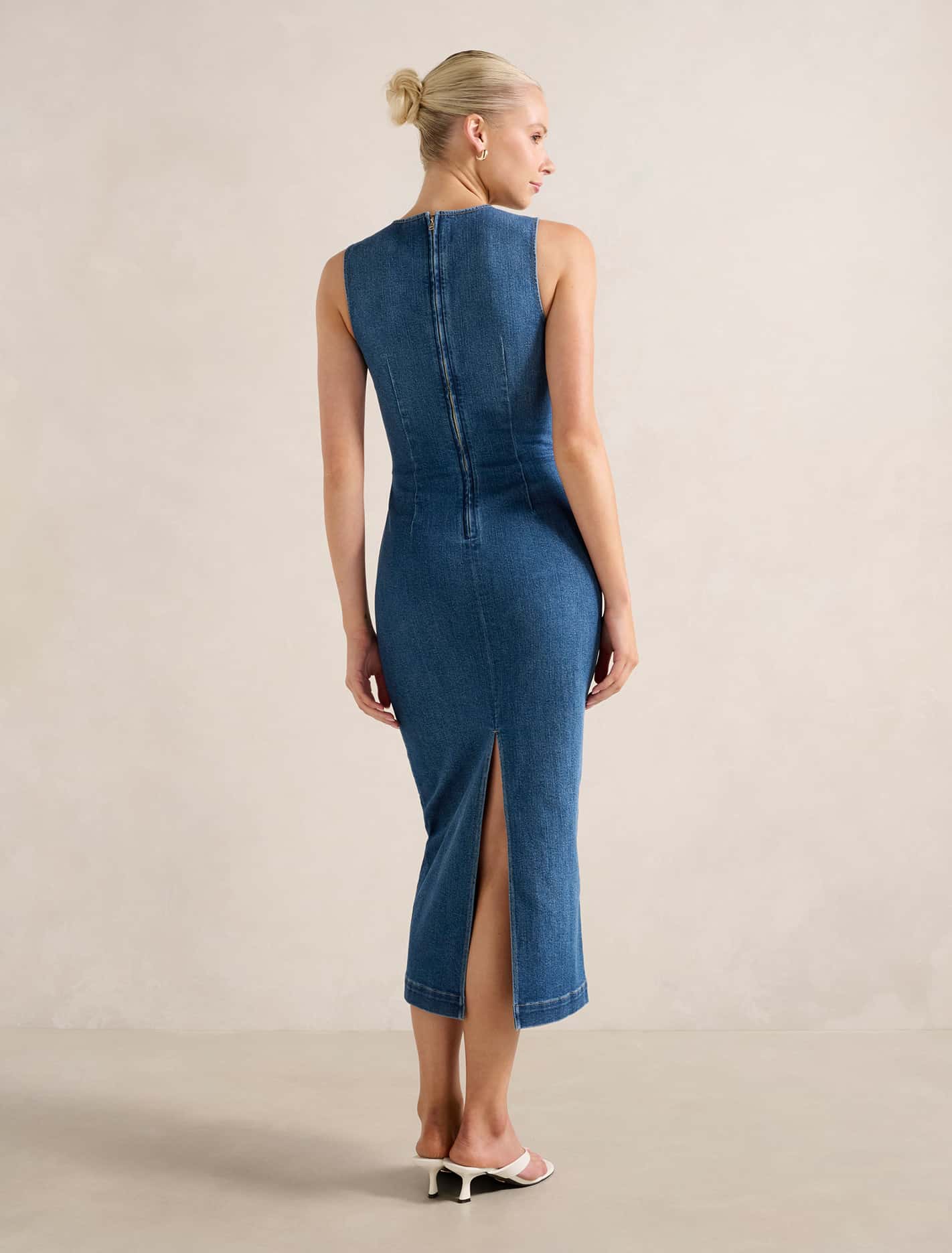 Tara Denim Midi Dress Forever New