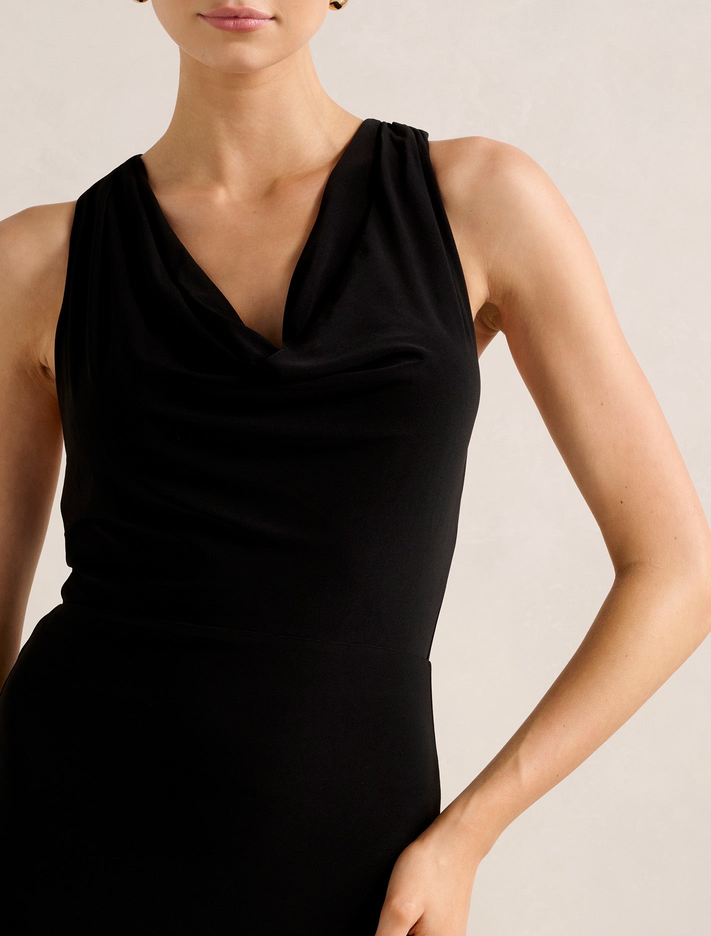 Aliki Cowl Jersey Maxi Dress Forever New