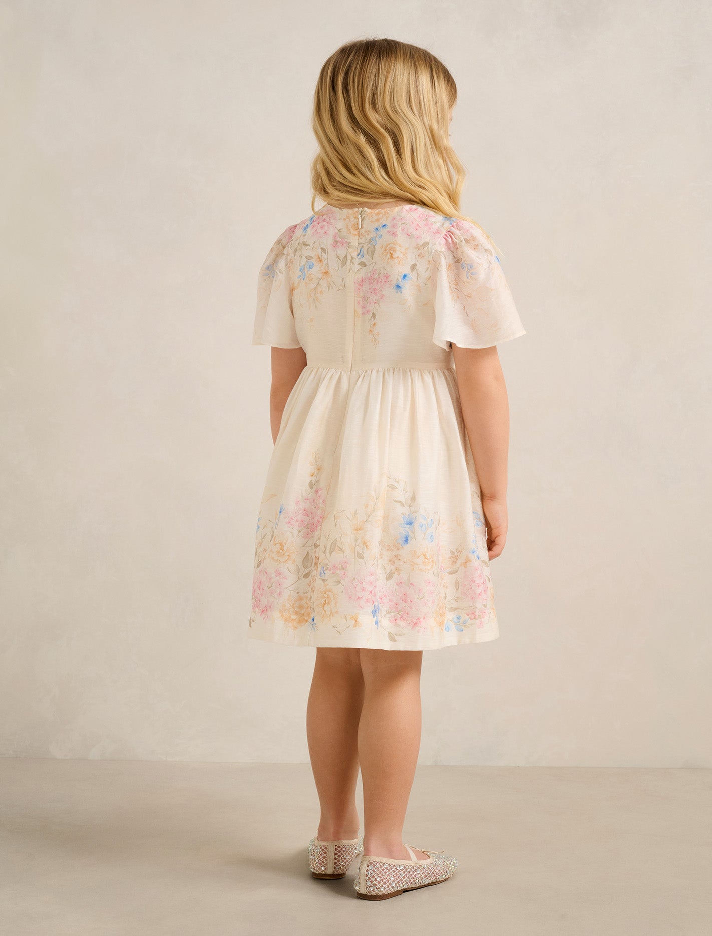 Olivia Girls Print Flutter Dress Forever New