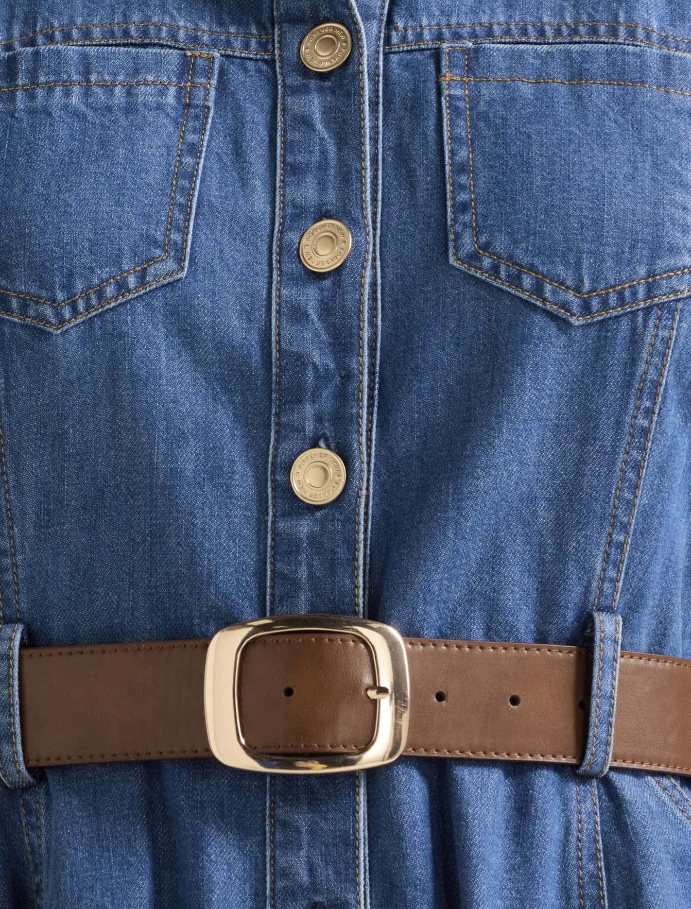 Annalee Sleeveless Shirt Dress Forever New