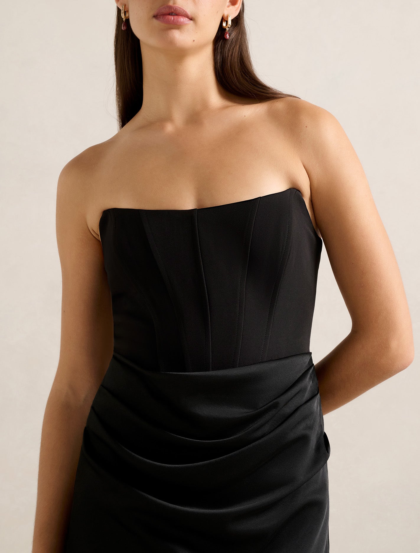 Isra Drape Strapless Maxi Dress Forever New
