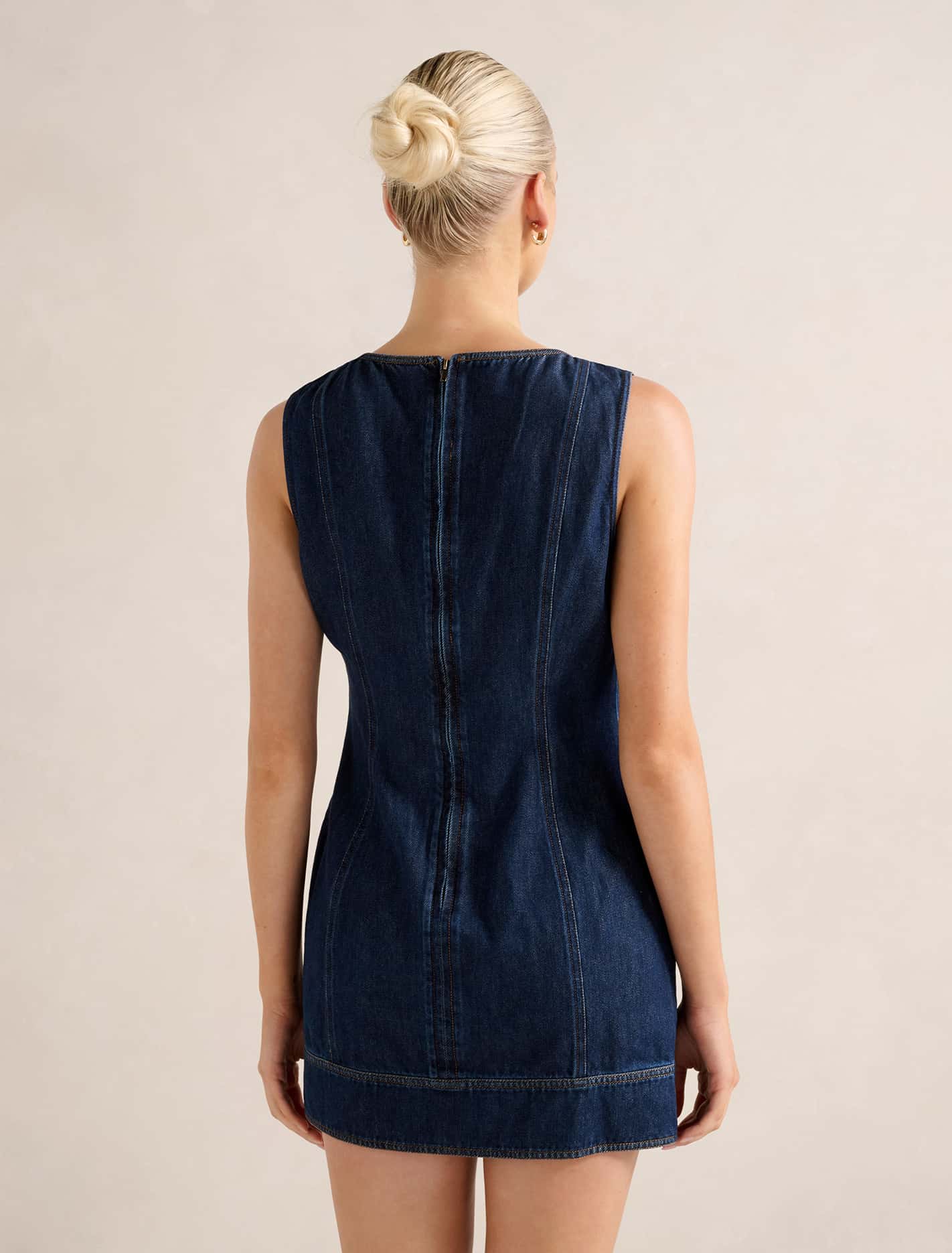 Spencer Denim Mini Dress Forever New