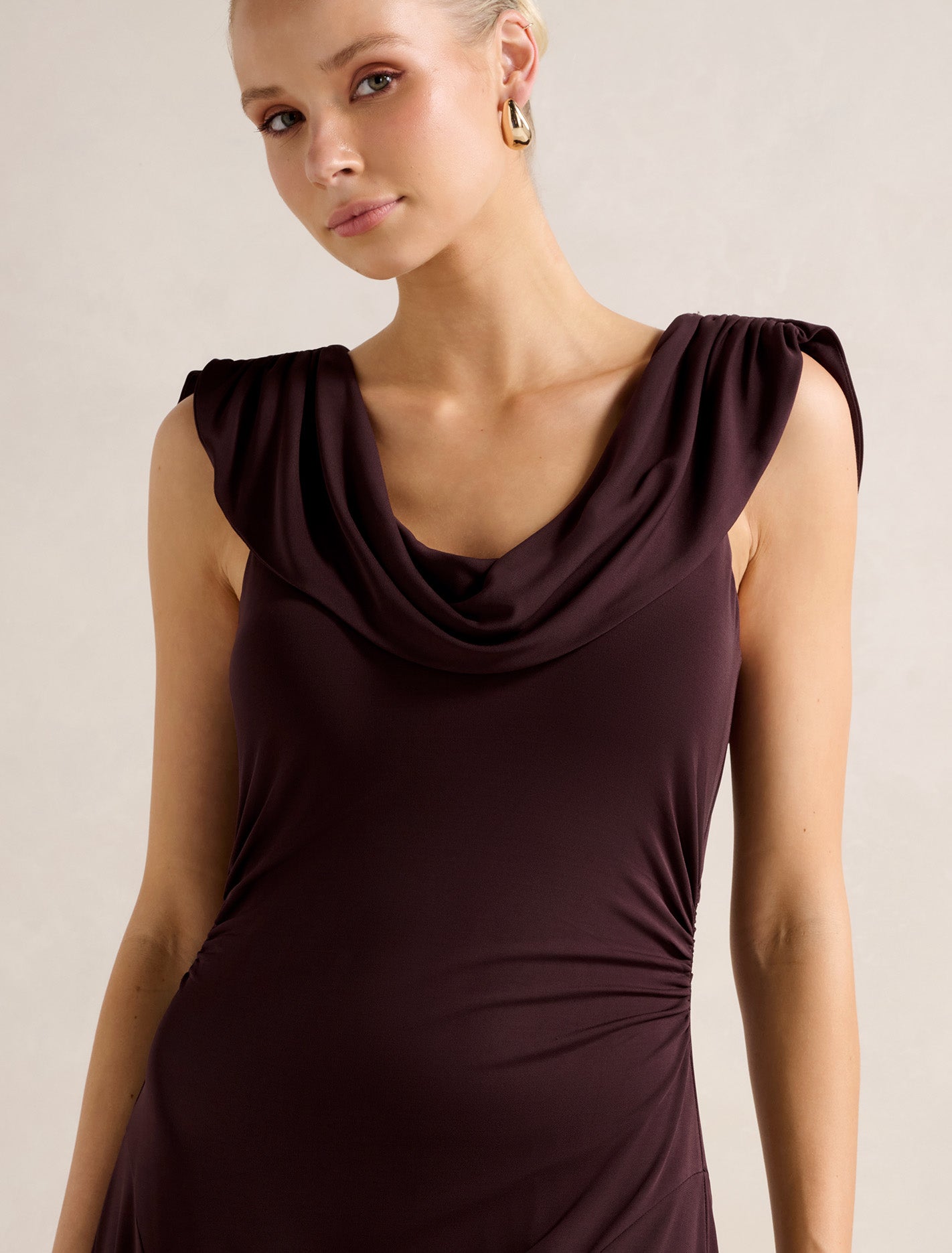 Oceana Cowl Jersey Dress Forever New