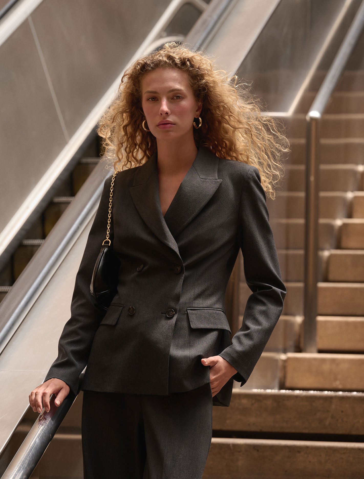 Samantha Waisted Suit Blazer