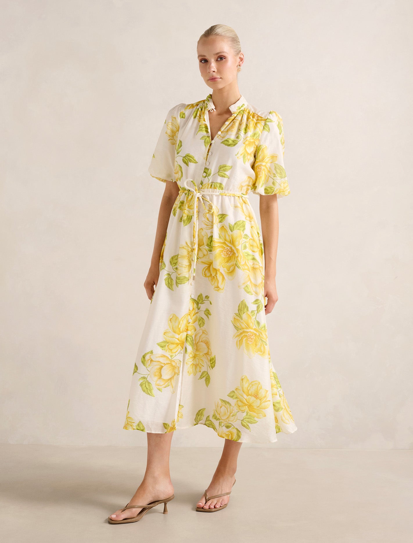 Macey Printed Midi Dress Villa Floral Forever New