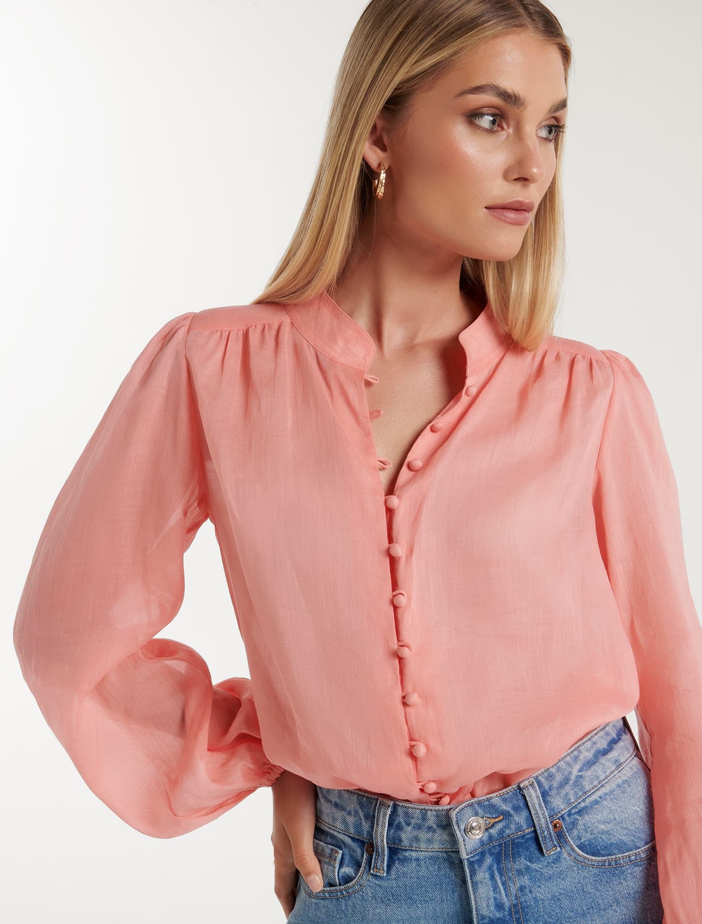 Amelia Button Down Blouse Forever New