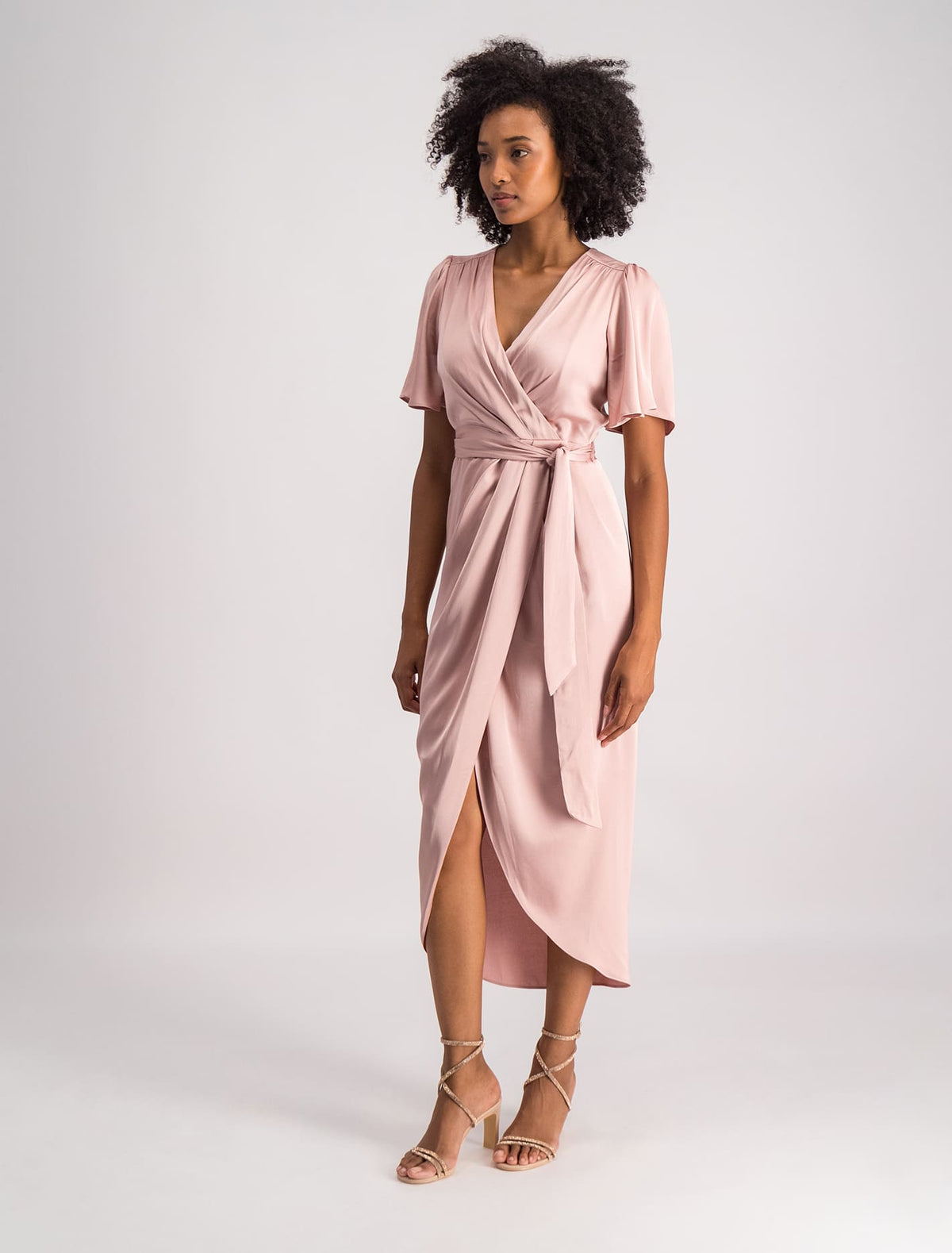 Carolina Satin Midi Dress Forever New
