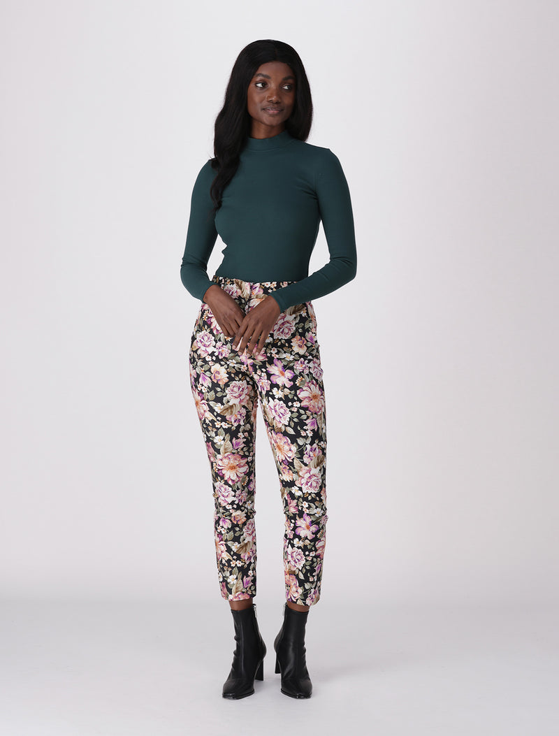 FLORAL LEGGINGS - Periwinkle - ATMA Feed your soul