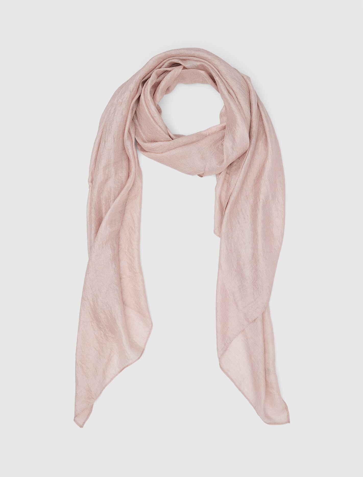 Harper Metallic Scarf 0 Soft Pink Forever New