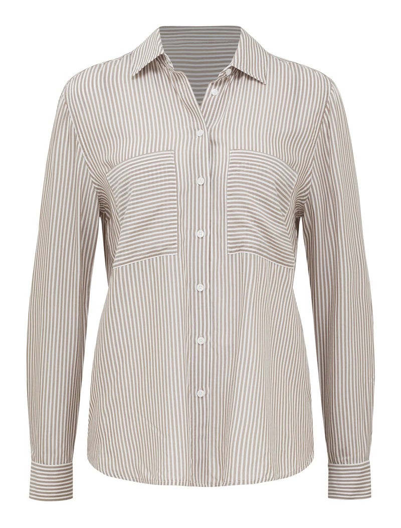 Adara Stripe Shirt Boston Stripe | Forever New