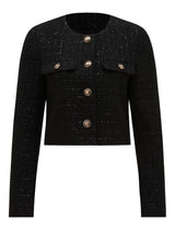 Bailee Crop Boucle Jacket Forever New