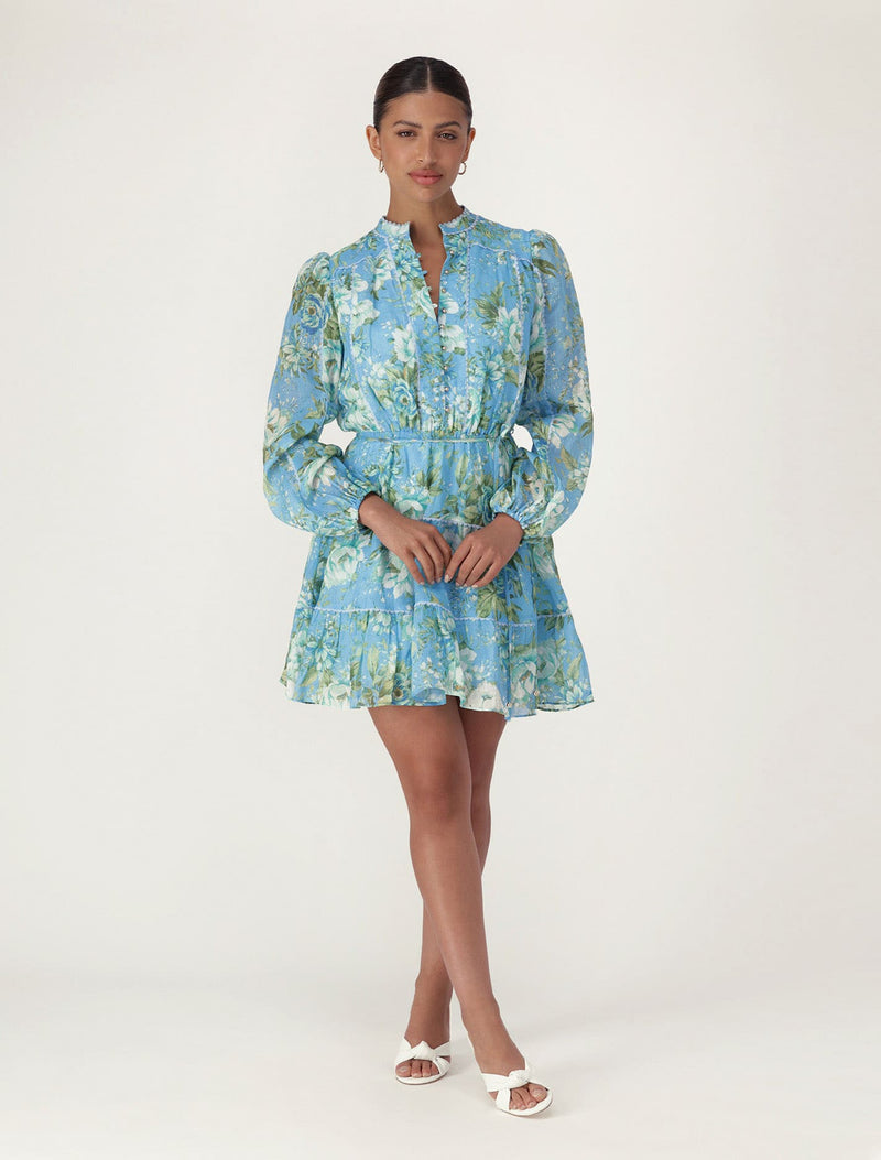 Forever new blue floral dress best sale