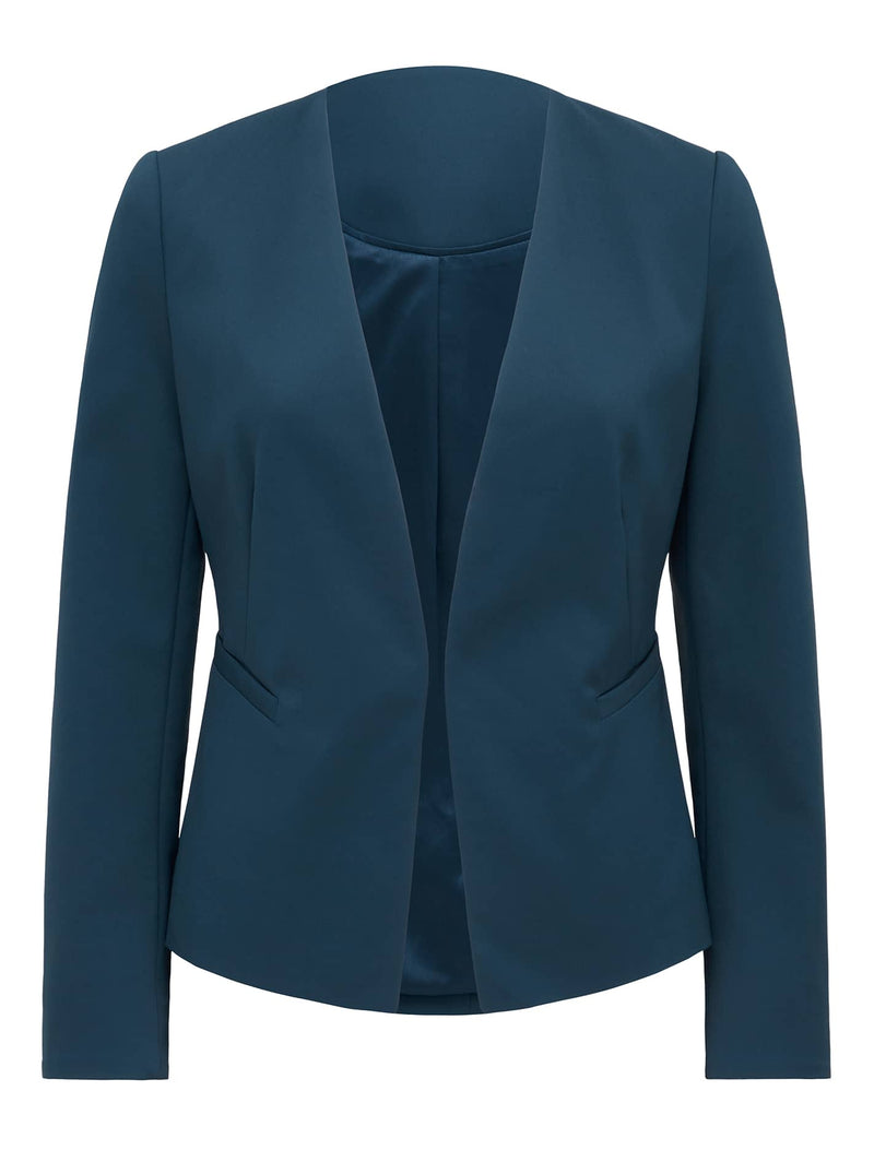 Fitted blue blazer best sale