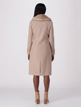 Fur Collar Crombie Coat Forever New