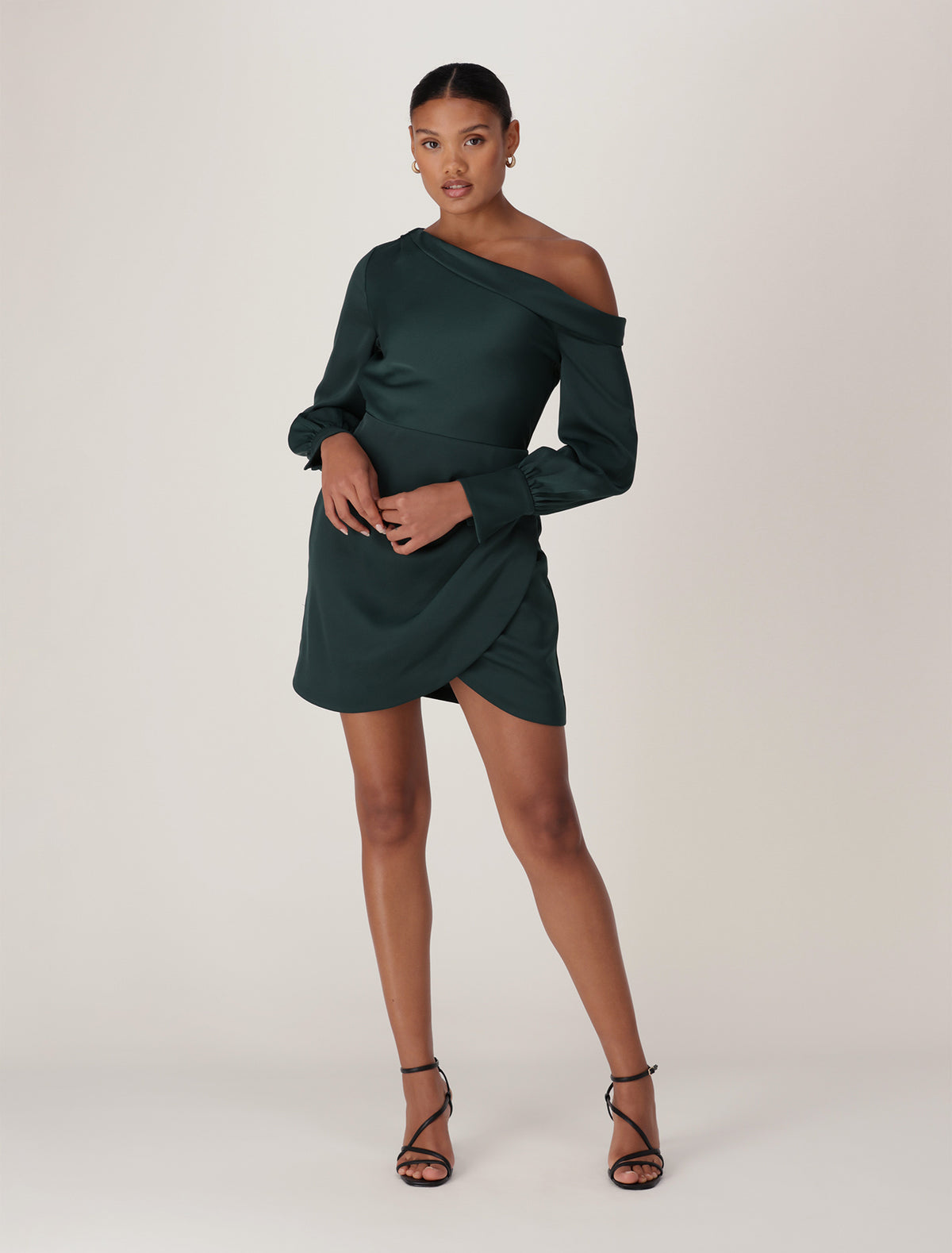 Talea Slip Shoulder Mini Dress Forever New