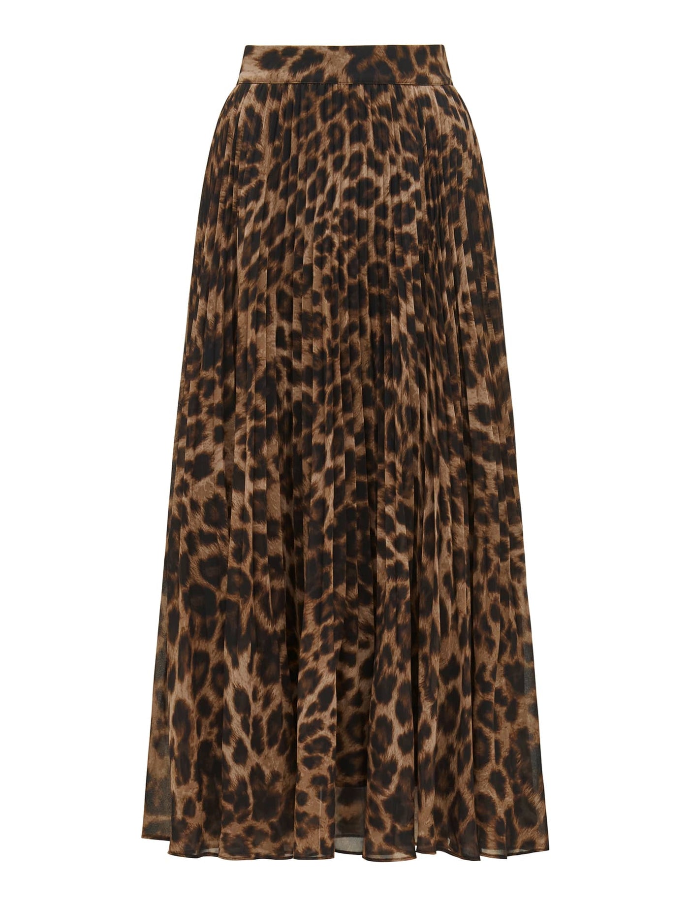 Leopard pleated skirt best sale