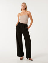 Kyah Ruched Waist Band Pants Forever New