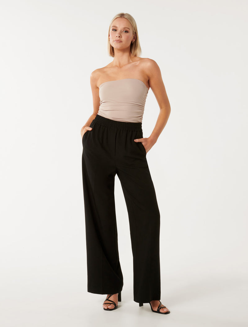 Forever New York Velveteen Black Pants Womens Large Super Soft! | eBay