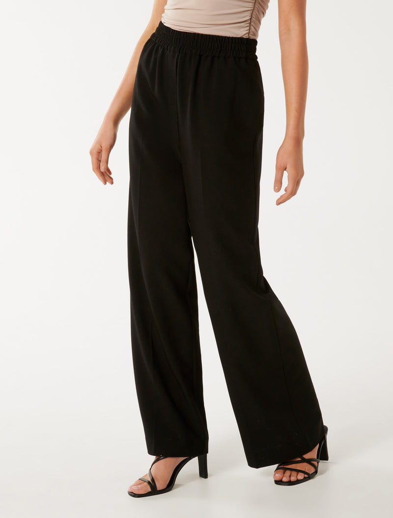 Kyah Ruched Waist Band Pants Forever New