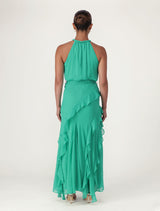 Bridie Halter Neck Ruffle Maxi Dress Forever New