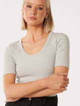 Avery Scoop Neck T-Shirt Forever New