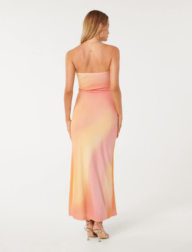Kyla Jersey Ruched Midi Dress Forever New